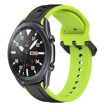 22mm Two-Color Silicone Loop Band For Samsung Galaxy 45/46mm