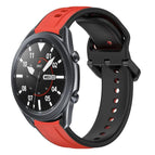 For Samsung Galaxy Watch3 45mm / Red+Black