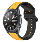 For Samsung Galaxy Watch3 45mm / Yellow+Black