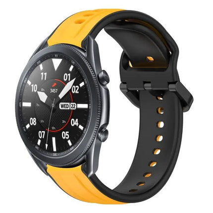 22mm Two-Color Silicone Loop Band For Samsung Galaxy 45/46mm