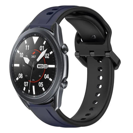22mm Two-Color Silicone Loop Band For Samsung Galaxy 45/46mm