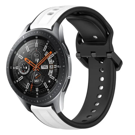 22mm Two-Color Silicone Loop Band For Samsung Galaxy 45/46mm