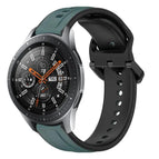 For Samsung Galaxy Watch 46mm / Olive Green + Black