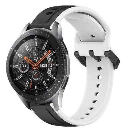 22mm Two-Color Silicone Loop Band For Samsung Galaxy 45/46mm