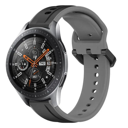 22mm Two-Color Silicone Loop Band For Samsung Galaxy 45/46mm