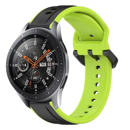 22mm Two-Color Silicone Loop Band For Samsung Galaxy 45/46mm