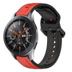For Samsung Galaxy Watch 46mm / Red+Black