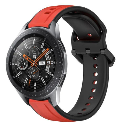 22mm Two-Color Silicone Loop Band For Samsung Galaxy 45/46mm