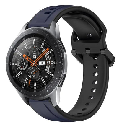 22mm Two-Color Silicone Loop Band For Samsung Galaxy 45/46mm