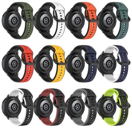 22mm Two-Tone Silicone Watch Band Compatible With Gear S3