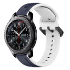 For Samsung Gear S3 Frontier / Midnight Blue+White