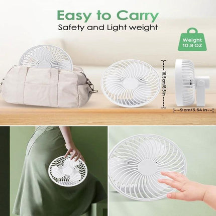 Rechargeable Portable Tent Fan with LED Light for Camping compact lightweight handheld tent fan for camping and travel