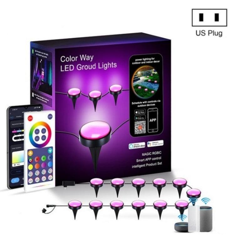 Smart APP-Controlled Outdoor Garden Lamp with Music Sync and WIFI Connectivity