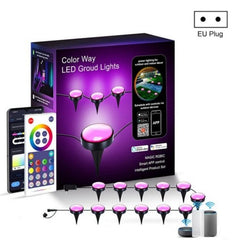 Smart APP-Controlled Outdoor Garden Lamp with Music Sync and WIFI Connectivity