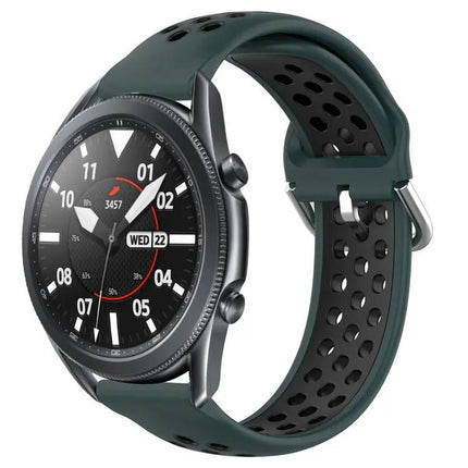 22mm Perforated Silicone Watch Band For Galaxy Watch3 45mm