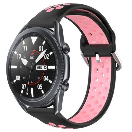 22mm Perforated Silicone Watch Band For Galaxy Watch3 45mm