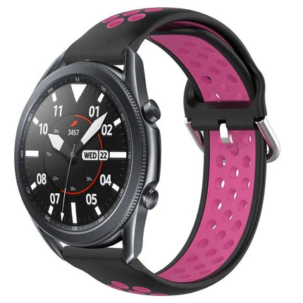 22mm Perforated Silicone Watch Band For Galaxy Watch3 45mm