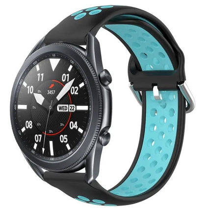 22mm Perforated Silicone Watch Band For Galaxy Watch3 45mm