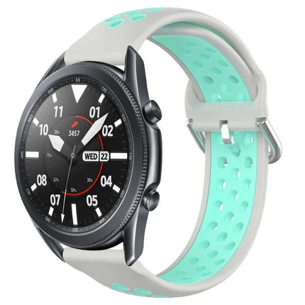 22mm Perforated Silicone Watch Band For Galaxy Watch3 45mm