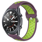 For Samsung Galaxy Watch3 45mm / Purple+Lime