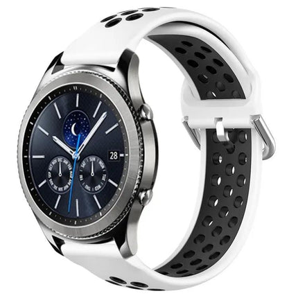 22mm Perforated Silicone Watch Band for Gear S3 Classic