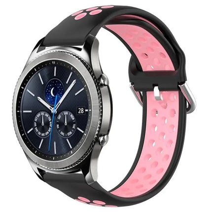 22mm Perforated Silicone Watch Band for Gear S3 Classic