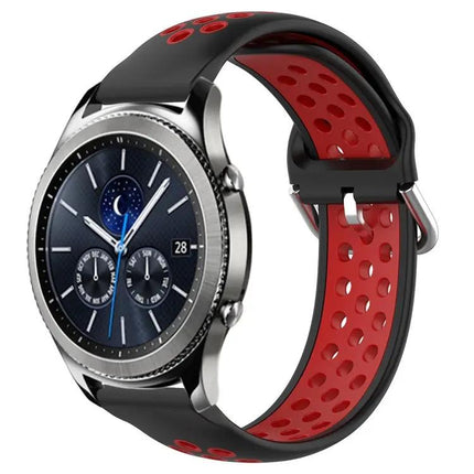 22mm Perforated Silicone Watch Band for Gear S3 Classic