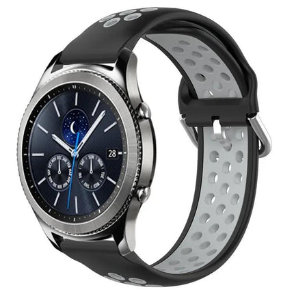 22mm Perforated Silicone Watch Band for Gear S3 Classic