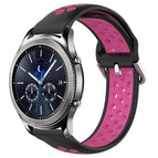 For Samsung Gear S3 Classic / Black+Rose Red