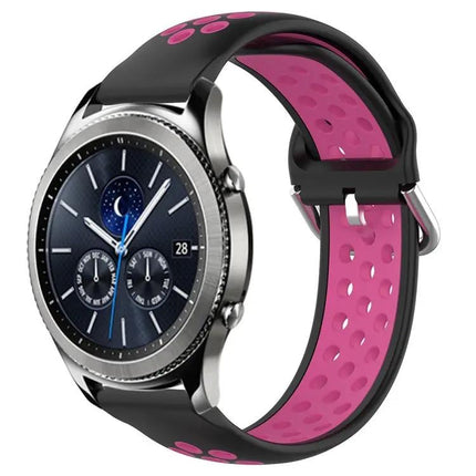 22mm Perforated Silicone Watch Band for Gear S3 Classic