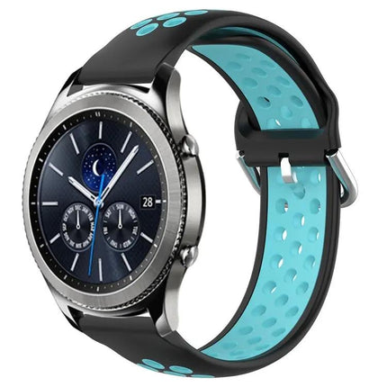 22mm Perforated Silicone Watch Band for Gear S3 Classic