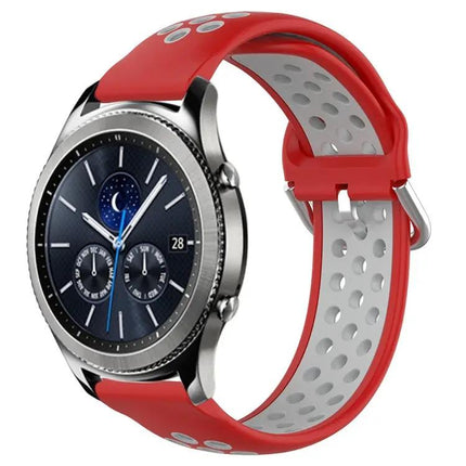 22mm Perforated Silicone Watch Band for Gear S3 Classic