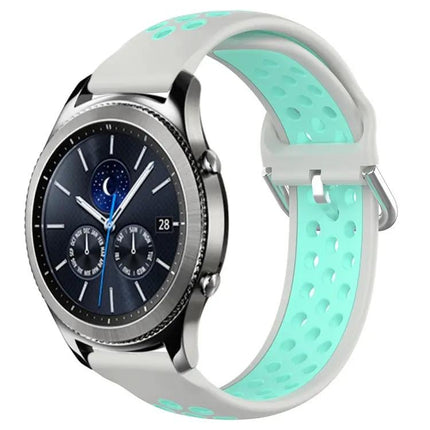 22mm Perforated Silicone Watch Band for Gear S3 Classic