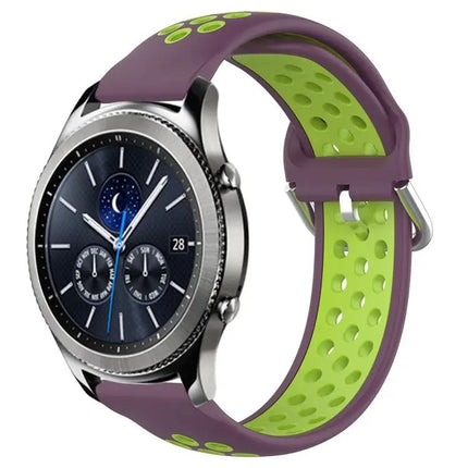 22mm Perforated Silicone Watch Band for Gear S3 Classic