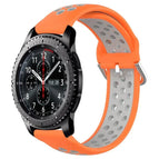 For Samsung Gear S3 Frontier / Orange+Grey