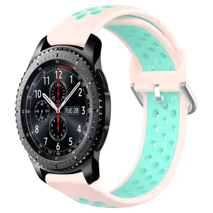 22mm Perforated Silicone Sport Watch Band Samsung Gear S3
