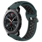 For Samsung Gear S3 Frontier / Olive Green+Black