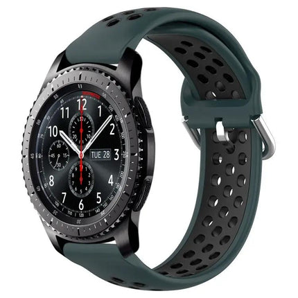 22mm Perforated Silicone Sport Watch Band Samsung Gear S3