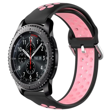 22mm Perforated Silicone Sport Watch Band Samsung Gear S3