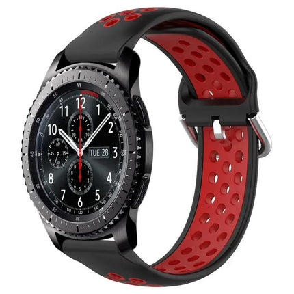 22mm Perforated Silicone Sport Watch Band Samsung Gear S3