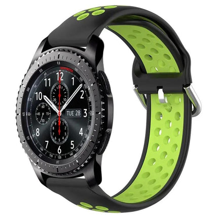 22mm Perforated Silicone Sport Watch Band Samsung Gear S3