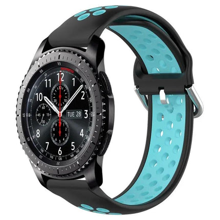 22mm Perforated Silicone Sport Watch Band Samsung Gear S3