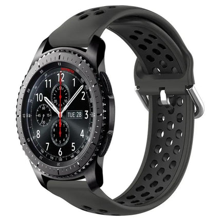 22mm Perforated Silicone Sport Watch Band Samsung Gear S3