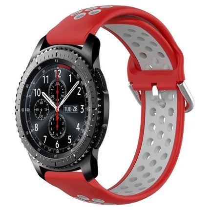 22mm Perforated Silicone Sport Watch Band Samsung Gear S3