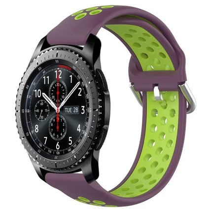 22mm Perforated Silicone Sport Watch Band Samsung Gear S3