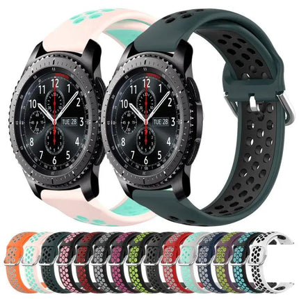 22mm Perforated Silicone Sport Watch Band Samsung Gear S3