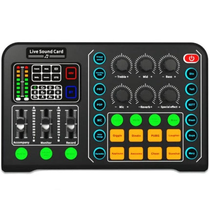 Voice Changer for Everyday Live Streaming and Content Creation wireless live sound card with knobs buttons and effects for streaming