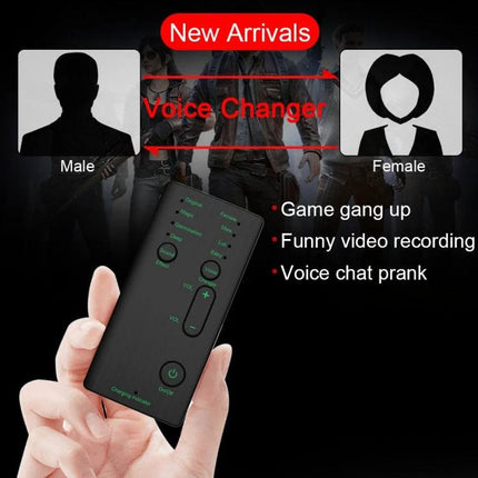 M1 Voice Changer Device for Casual Gaming and Social Fun handheld 3.5mm voice modulator for gaming and funny voice chat