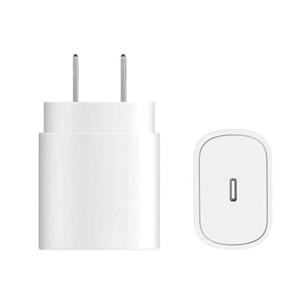Compact USB-C Wall Charger for Samsung Phones in Daily Life — white 25W PD3.0 PPS wall charger with USB-C port for Samsung devices