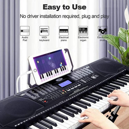 MIDI Cable for iPhone Music Sessions at Home or Travel connecting iPhone to keyboard for easy plug-and-play home or travel music setup